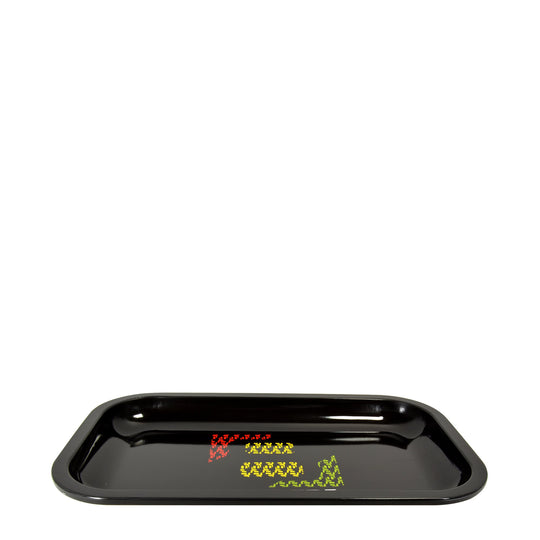 STR8 | Rollin Rasta Rolling Tray | 11.5in x 7.2in - Small - Metal - 4