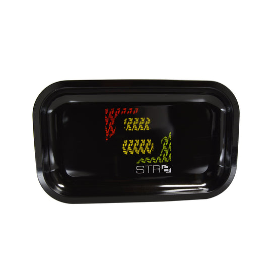 STR8 | Rollin Rasta Rolling Tray | 11.5in x 7.2in - Small - Metal - 2