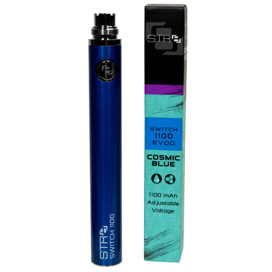 STR8 | Switch Evod Vape Battery | 1100mAh - Blue - 5 Count - 1