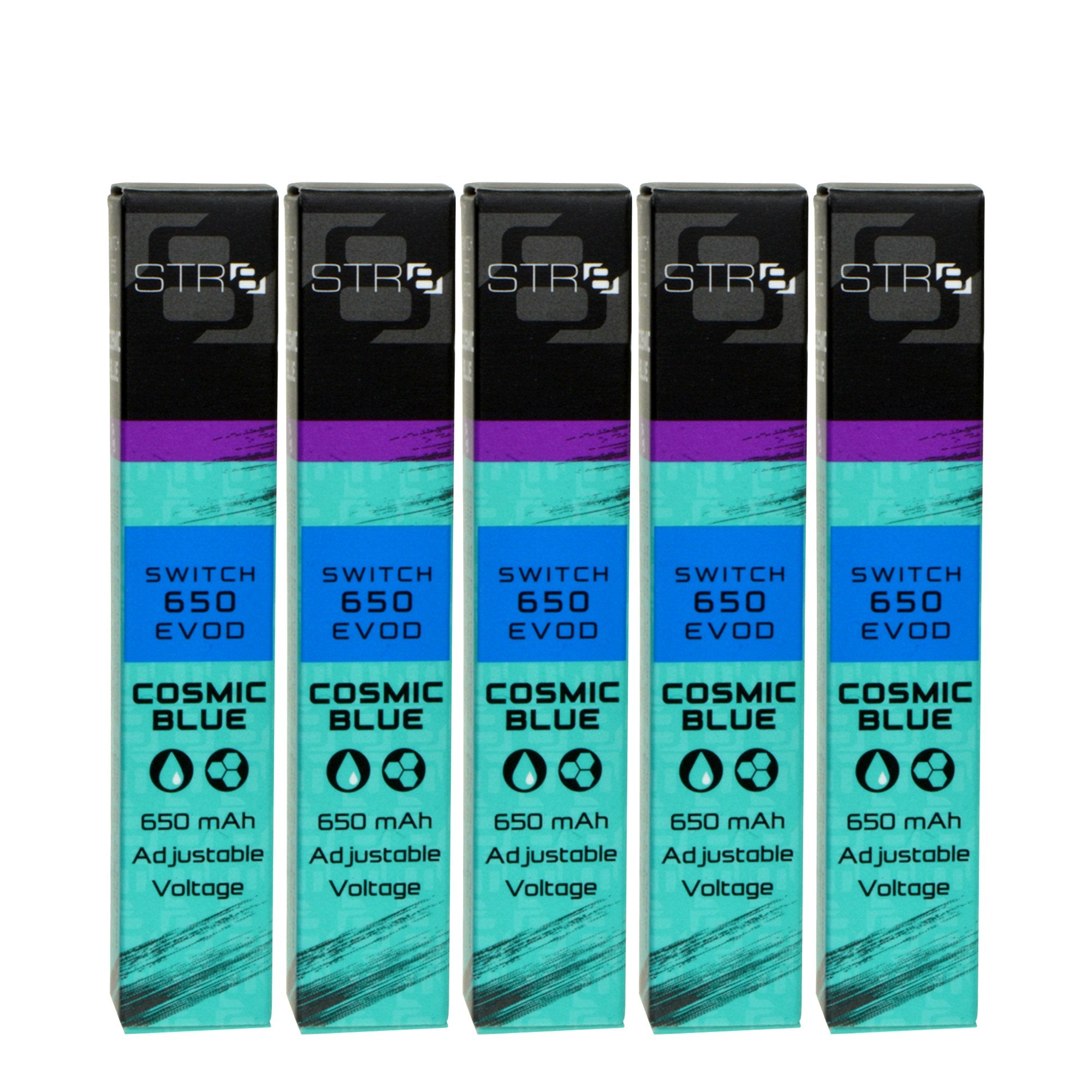 STR8 | Switch Evod Vape Battery 650mAh - Blue - 5 Count - 3