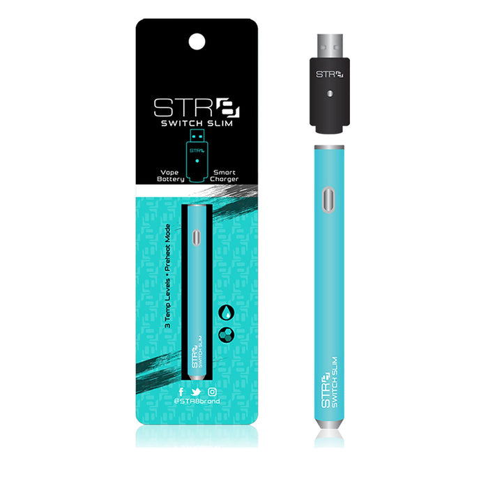 STR8 | Teal Slim Switch Battery w/ Charger 280MAH - 5 Count Image