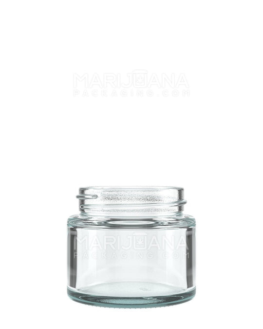 Straight Sided Clear Glass Jars with Black Cap | 53mm - 2oz - 240 Count - 2