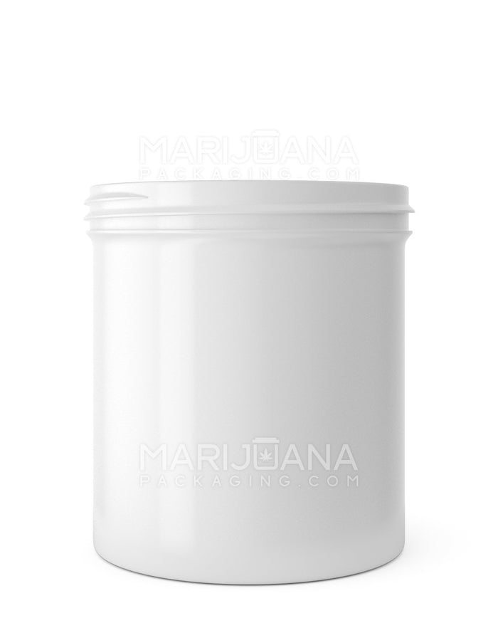 Wide Mouth Straight Sided White Plastic Jars | 89mm - 16oz | Sample Image