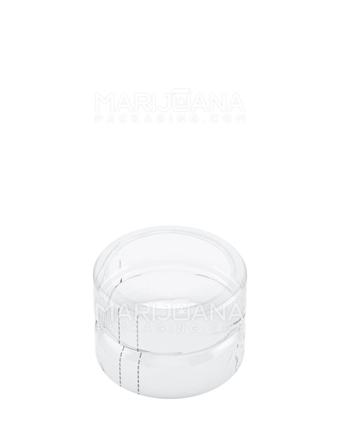 Tamper Evident Glass Jar Shrink Bands | 1oz - Clear Plastic | Sample Image