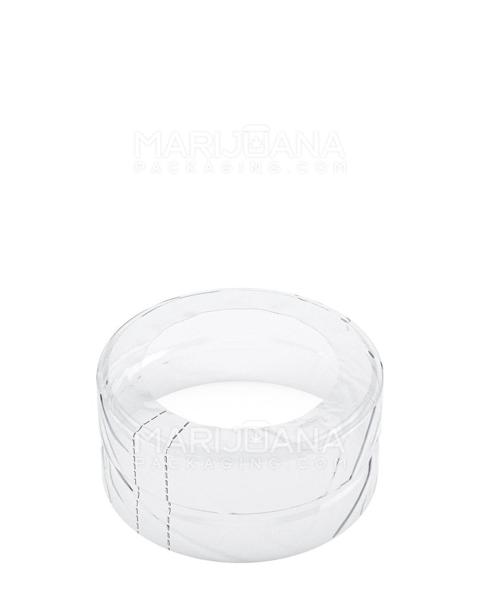 Tamper Evident Glass Jar Shrink Bands | 2oz - Clear Plastic | Sample Image