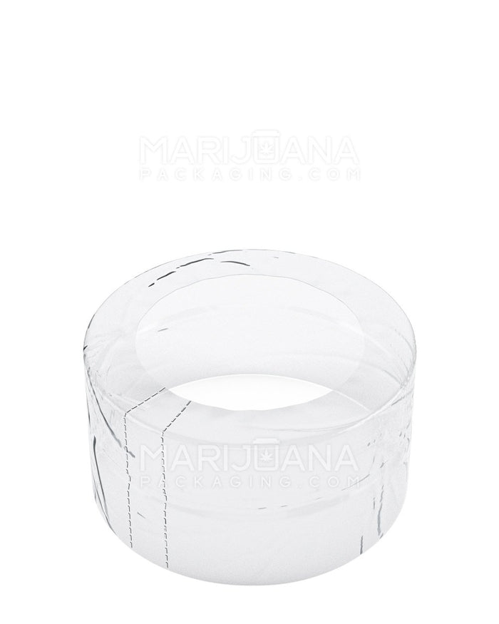 Tamper Evident Glass Jar Shrink Bands | 8oz - Clear Plastic | Sample Image