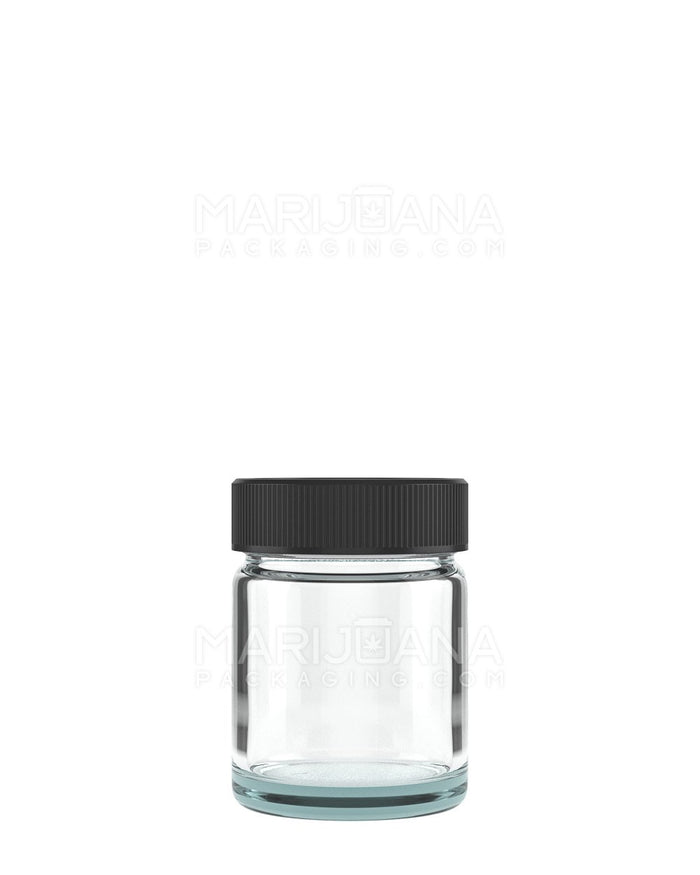 Wide Mouth Glass Jars with Black Cap | 38mm - 1oz - 252 Count Image