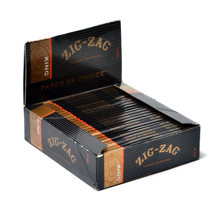 ZIG ZAG | 'Retail Display' King Size Rolling Papers | 110mm - 32 Leaves - 24 Count Image