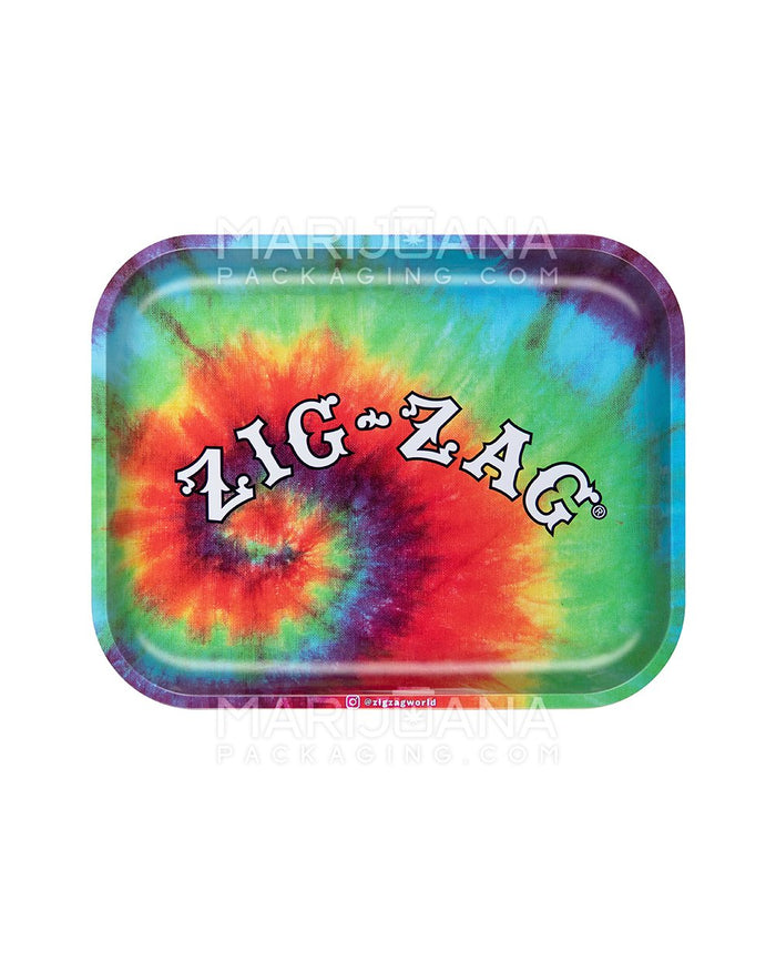 ZIG ZAG | Tie-Dye Rolling Tray | 13.4in x 10.8in - Large - Metal Image